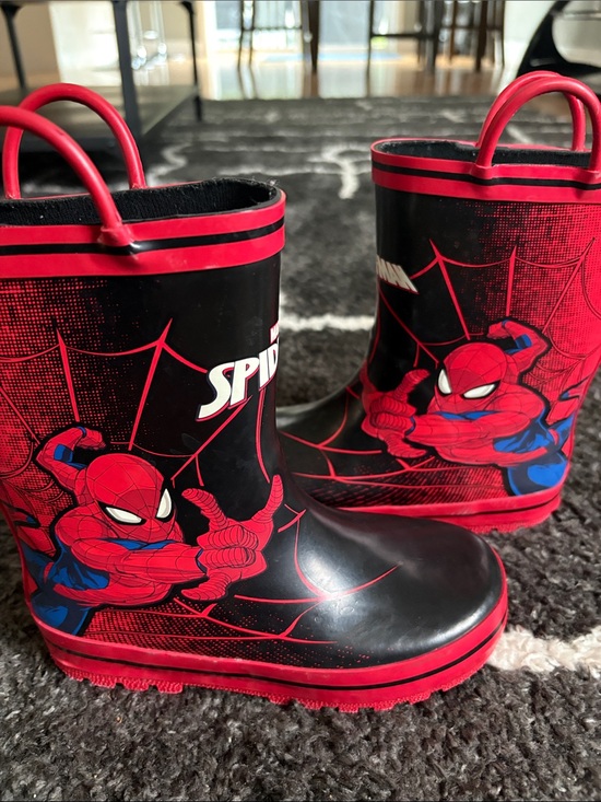 Marvel Other - Marvel Spider-Man Kids Costume Rain Boot - Red, Black, Blue